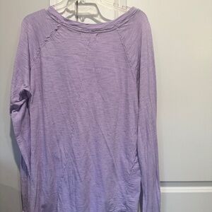 Free People purple long sleeve tunic shirt